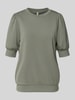 Soyaconcept Sweatshirt mit gerippten Abschlüssen Khaki