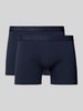 Falke Boxershort met elastische logoband in een set van 2 stuks Donkerblauw