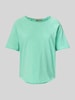 Smith and Soul T-shirt met rolzoom en ronde hals Mintgroen
