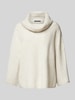 comma Strickpullover mit Rollkragen Beige Melange