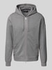 Marc O'Polo Regular Fit Sweatjacke aus reiner Baumwolle Dunkelgrau