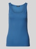 Lauren Ralph Lauren Tanktop in Ripp-Optik Modell 'KELLY' Jeansblau