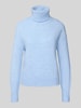 Christian Berg Woman Relaxed Fit Pullover in Strick-Optik Hellblau