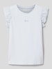 Guess T-shirt met volantmouwen Bleu