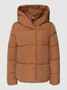 Only Gewatteerd jack met opstaande kraag, model 'SYDNEY SARA' Beige