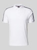 HECHTER PARIS Poloshirt mit Label-Print Weiss