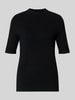 Betty Barclay Strickshirt mit Stehkragen Black
