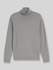 Tom Tailor Rollkragenpullover mit Feinstrickstruktur Mittelgrau