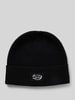 REVIEW Beanie mit Label-Detail Black