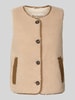 Barbour Regular fit outdoor-bodywarmer met teddybont, model 'LUCIANA' Beige