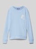 Jack & Jones Sweatshirt mit Label-Print Bleu