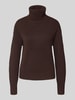Christian Berg Woman Relaxed Fit Pullover in Strick-Optik Schoko