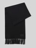 HUGO Schal mit Logo-Patch Modell 'D-SCHAL' Black