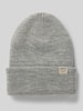 Barts Czapka beanie z detalem z logo model ‘KINABALU’ Srebrny