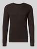 Jack & Jones Premium Strickpullover mit Strukturmuster Modell 'BARKLEY' Schoko