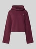 Marc O'Polo DENIM Boxy Fit Hoodie aus reiner Baumwolle Bordeaux