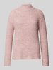 Soyaconcept Strickpullover mit Stehkragen Modell 'Torino' Rose Melange