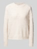 More & More Gebreide pullover met ribboorden Offwhite