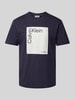 CK Calvin Klein T-shirt z nadrukiem z logo Grafitowy