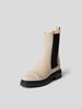 Sergio Rossi Chelsea Boots mit Ziernähten Beige