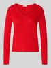 Tom Tailor Regular Fit Pullover aus Baumwoll-Mix Rot