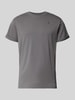 G-Star Raw T-shirt met labeldetail Lichtgrijs