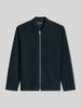 Marc O'Polo Regular Fit Sweatjacke aus reiner Baumwolle mit Zweiwege-Reißverschluss Marine