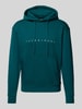 Jack & Jones Hoodie mit Label-Print Petrol