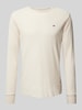 Tommy Jeans Longsleeve mit Label-Stitching Beige