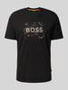 BOSS Orange T-Shirt mit Label-Print Black