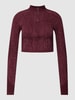 PUMA PERFORMANCE Kort shirt met lange mouwen en structuurmotief, model 'FormKnit Seamless' Bordeauxrood