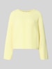 American Vintage Strickpullover aus Alpaka-Leinen-Mix Modell 'VITOW' Hellgelb
