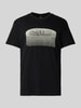 G-Star Raw T-Shirt mit geripptem Rundhalsausschnitt Black