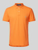 Polo Ralph Lauren Custom Slim Fit Poloshirt mit Label-Stitching Orange