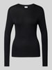 Vila Longsleeve mit Rundhalsausschnitt Modell 'ALEXIA' Black