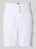 MCNEAL Regular Fit Leinenshorts mit Tunnelzug Weiss
