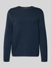Marc O'Polo Denim Regular fit gebreide pullover van katoenmix Marineblauw
