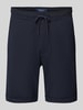 MCNEAL Regular Fit Sweatshorts mit Strukturmuster Dunkelblau