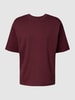 REVIEW Oversized T-Shirt mit Rundhalsausschnitt Bordeaux Rot