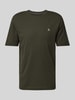 Marc O'Polo Regular Fit T-Shirt aus reiner Baumwolle mit Logo-Print Oliv