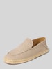 BOSS Lederloafer mit Strukturmuster Modell 'Madeira' Beige