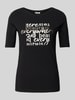 s.Oliver RED LABEL Regular Fit T-Shirt mit Statement Print Black