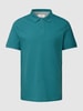 s.Oliver RED LABEL Poloshirt in unifarbenem Design Rauchblau