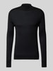 Christian Berg Men Gebreide pullover met turtleneck Zwart