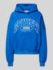 Review Hoodie mit Label-Print Royal