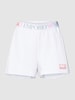 EA7 Emporio Armani Shorts mit Label-Bund Modell 'NATURAL VENTUS7' Weiss