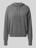 Jake*s Casual Hoodie van puur kasjmier met capuchon Donkergrijs gemêleerd