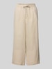 Christian Berg Woman Wide Leg Stoffhose mit Tunnelzug Beige