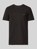 Fynch-Hatton T-shirt met logostitching Zwart