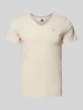 Tommy Jeans T-Shirt mit Label-Stitching Beige